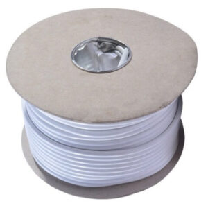 1.0MM 3182Y 2 Core White PVC Cable 50MT Drum