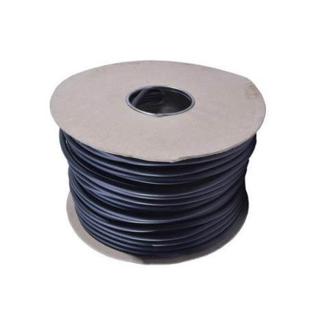 1.0mm 2 core black pvc cable