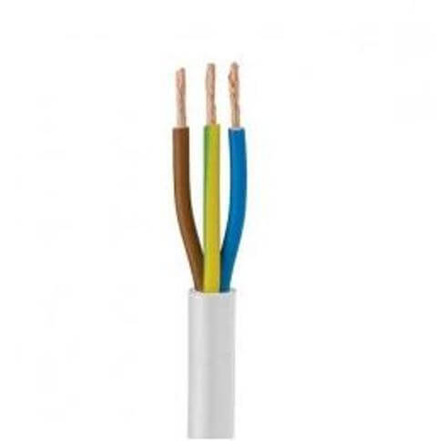 1.0mm 3 Core White Pvc Cable