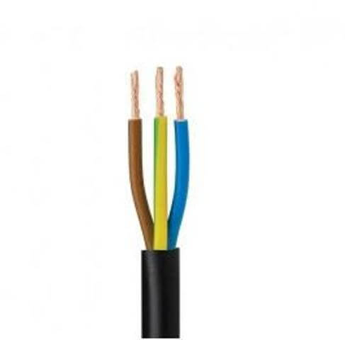 2.5mm 3 core black pvc cable