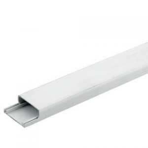 40 X 16 White PVC-LSF Self Adhesive Trunking