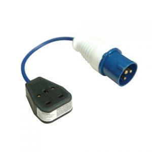 240V 1.5MM 16A Plug - 13A Single Socket 1MT Tail Lead