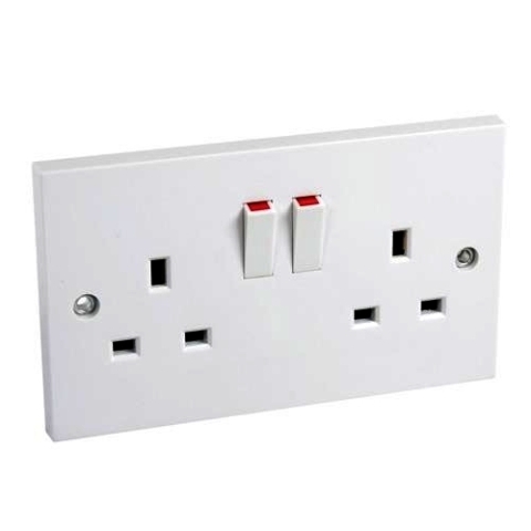 Axiom 2 Gang 13A DP Switched Socket