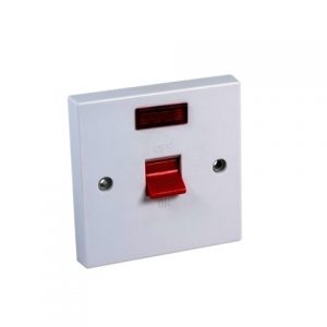 Axiom 45A DP Switch & Neon (1 Gang Plate)