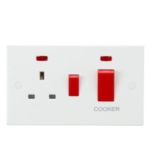 Knightsbridge SN8333N, 45A DP Cooker Switch & Socket