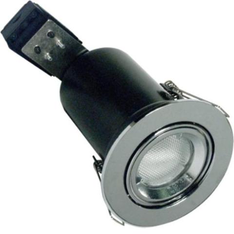 CED DFPAD10CHR Fire Rated Die Cast Chrome GU10 Adjustable Downlight