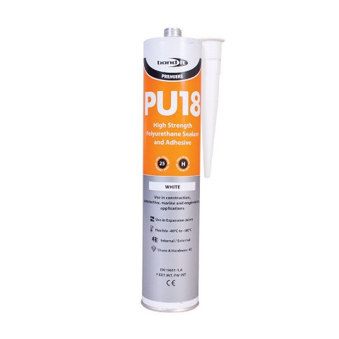 Bond It BDPU18WH PU18 Polyurethane Adhesive & Sealant White 310ml