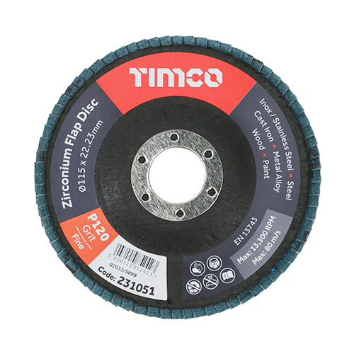 Timco 231444 115MM Flap Disc